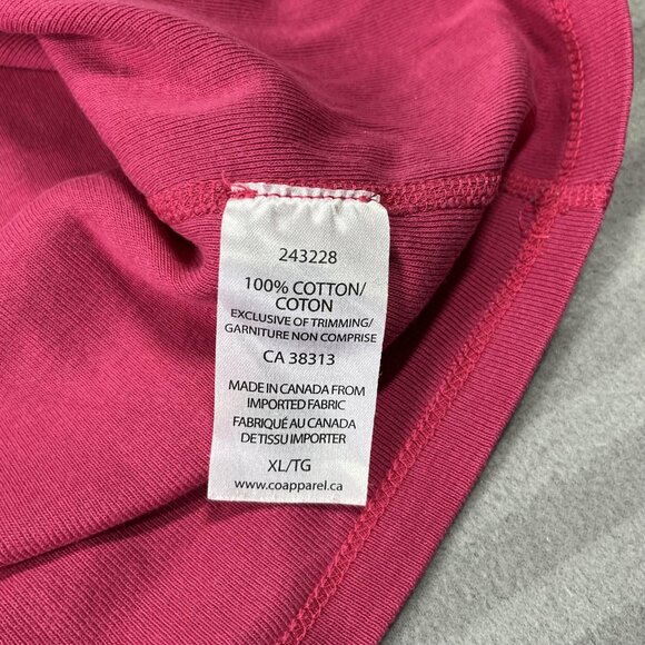 SEG'MENTS Shirt Womens XL Pink 3/4 Sleeve Scoop Neck Cotton Casual T-Shirt Tee - Picture 3 of 7